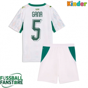 Senegal Idrissa Gueye #5 Replik Heimtrikot Kinder WM 2026 Kurzarm (+ Kurze Hosen)